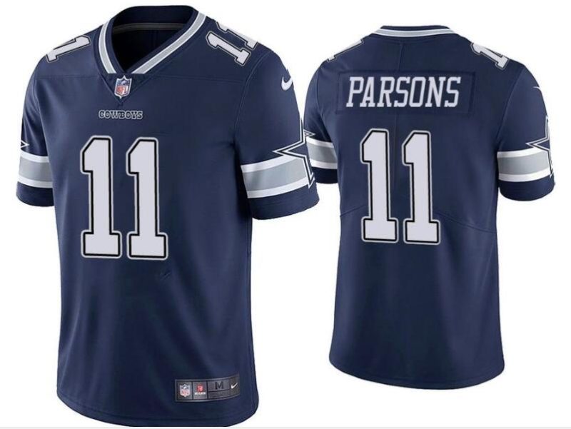 Nike Cowboys 11 Micah Parsons Navy 2021 Draft Vapor Limited Jersey Dzhi