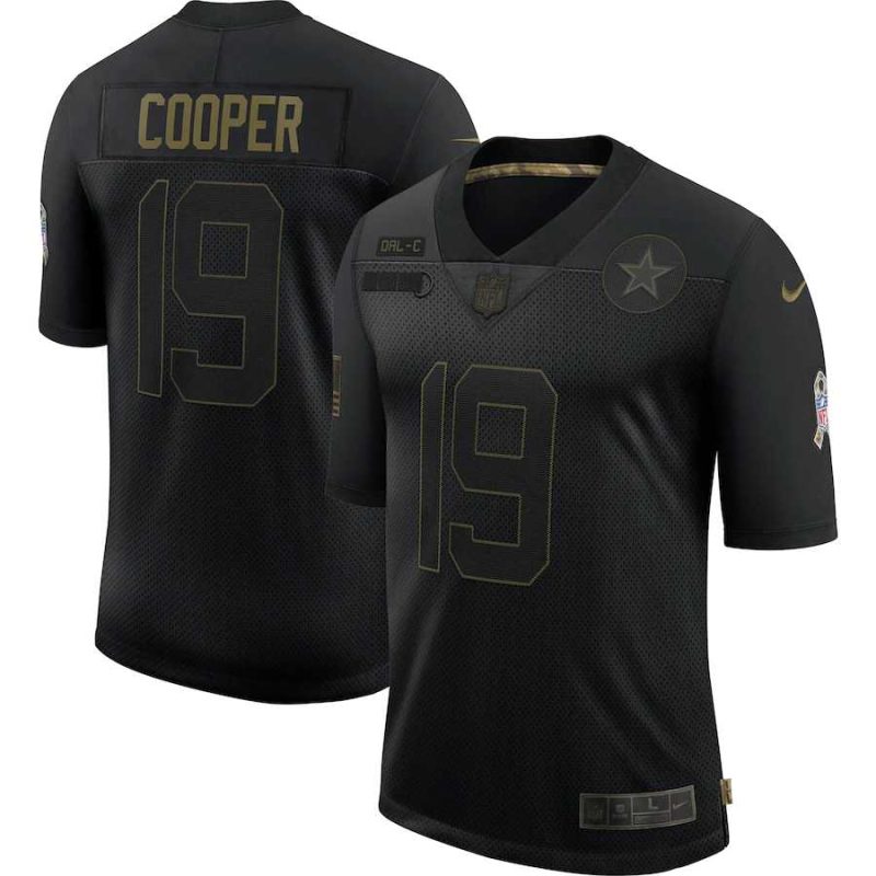 Nike Cowboys 19 Amari Cooper Black 2020 Salute To Service Limited Jersey Dyin