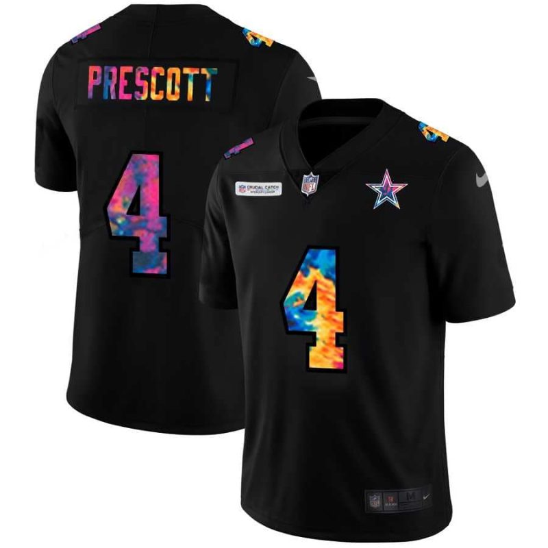 Nike Cowboys 4 Dak Prescott Black Vapor Untouchable Fashion Limited Jersey yhua