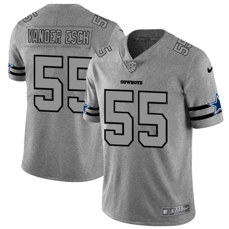Nike Cowboys 55 Leighton Vander Esch 2019 Gray Gridiron Gray Vapor Untouchable Limited Jersey Dyin