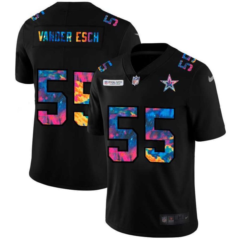 Nike Cowboys 55 Leighton Vander Esch Black Vapor Untouchable Fashion Limited Jersey Yhua