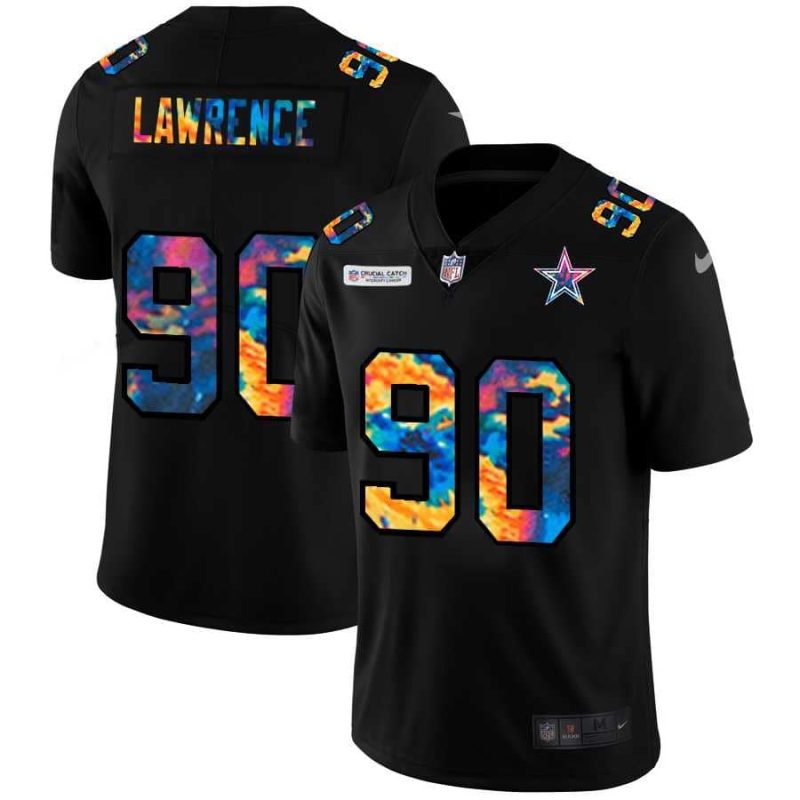 Nike Cowboys 90 DeMarcus Lawrence Black Vapor Untouchable Fashion Limited Jersey yhua