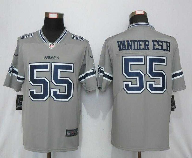 Nike Dallas Cowboys 55 Vander esch Vapor Untouchable Nike Gray Inverted Legend Jersey