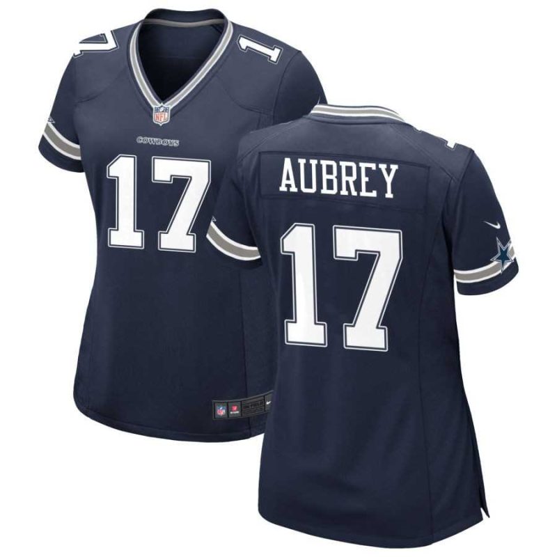 Women's Dallas Cowboys #17 Brandon Aubrey Limited Navy Vapor Untouchable Jersey Dzhi